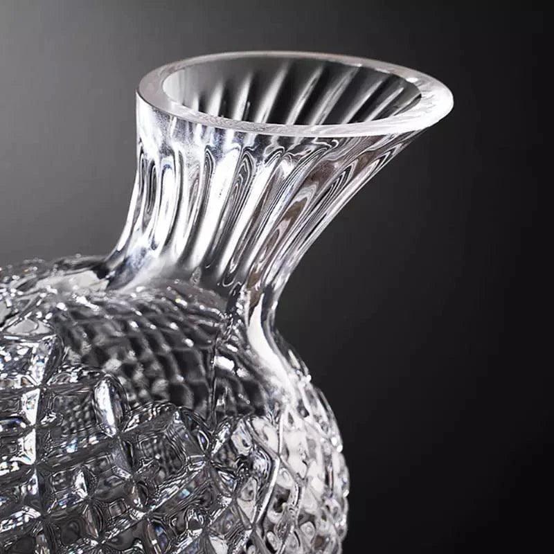 Decanter de Vinho Recipiente de Vidro Cristal Decantador Lenogue