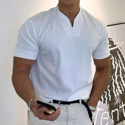2024 Men Gentlemans business Short Sleeve T Shirt