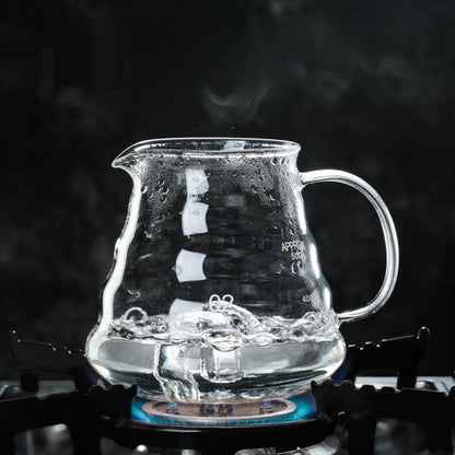 Bule de Café de Vidro Borossilicato com Coador de Café tipo Hario V60 Lenogue