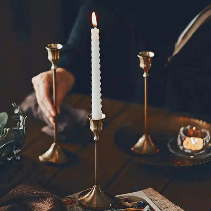 Candelabros Suporte de Velas Retrô Decorativos Lenogue