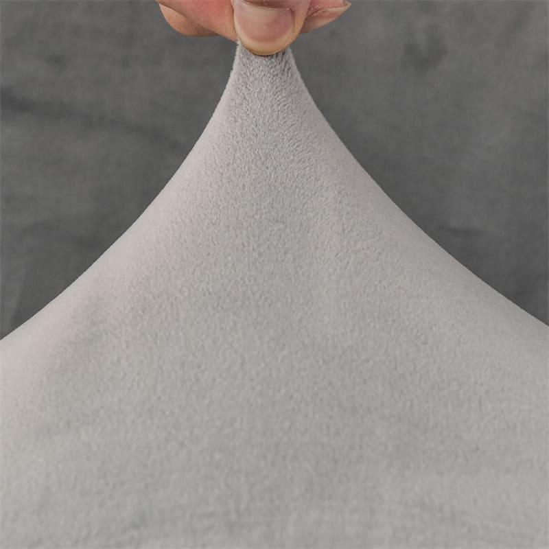 Capa Para Cadeira de Jantar Suede Premium Cinza Claro Lenogue