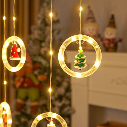 Cortina de Luzes de Led Decoração de Natal Lenogue