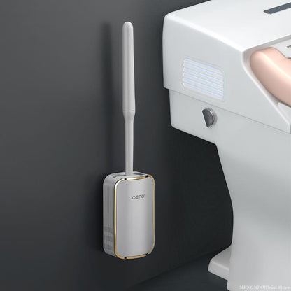 Escova Sanitária para Banheiro Silicone com Suporte Lenogue