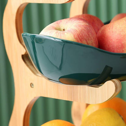 Fruteira de Mesa Cesta de Fruta Bambu Lenogue